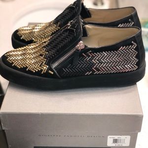 Giuseppe Zanotti Black, Gold, Silver w/ Zippers